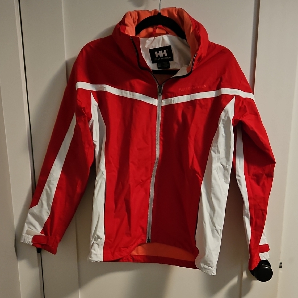Helly Hansen Red and White Outdoor Jacket